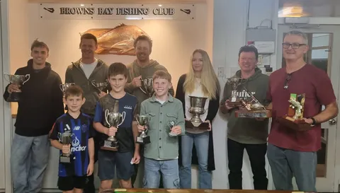 2024/25 End of Season Winners - Browns Bay Fishing Club catch photo